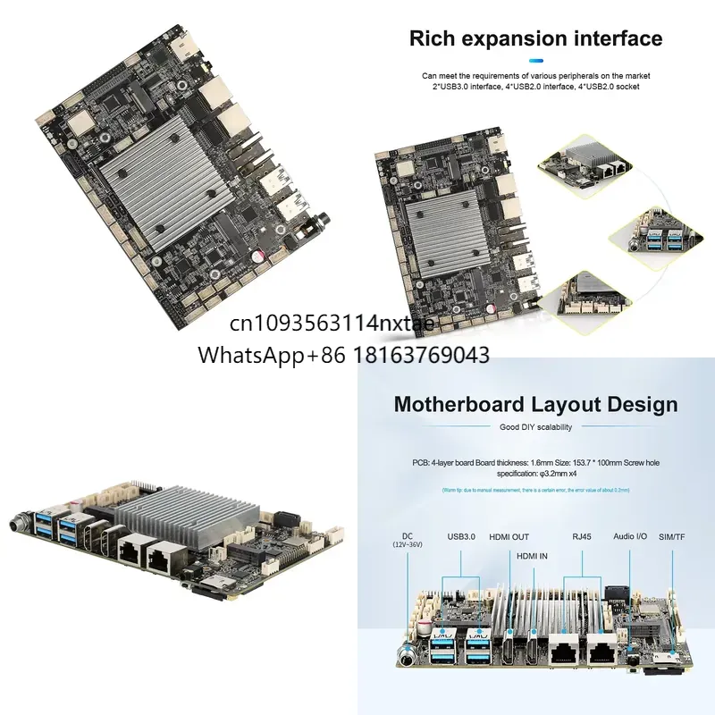 Rk3588 Mini Pc Board - 2026 Quente! Placa Mãe de Desenvolvimento