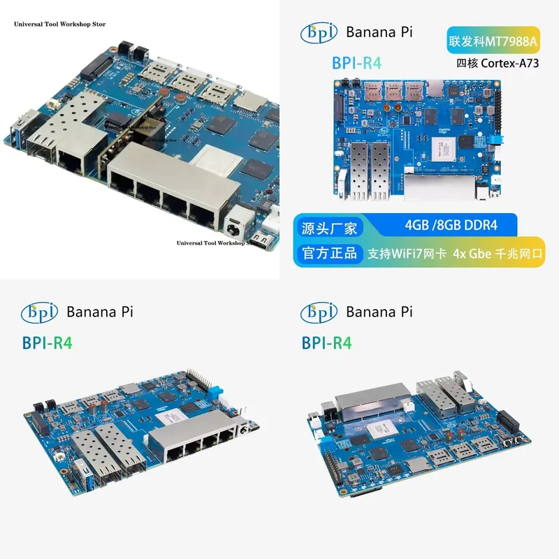 Bananapi Bpi R4 Wifi 7 - Placa de Roteador WiFi 7 Banana