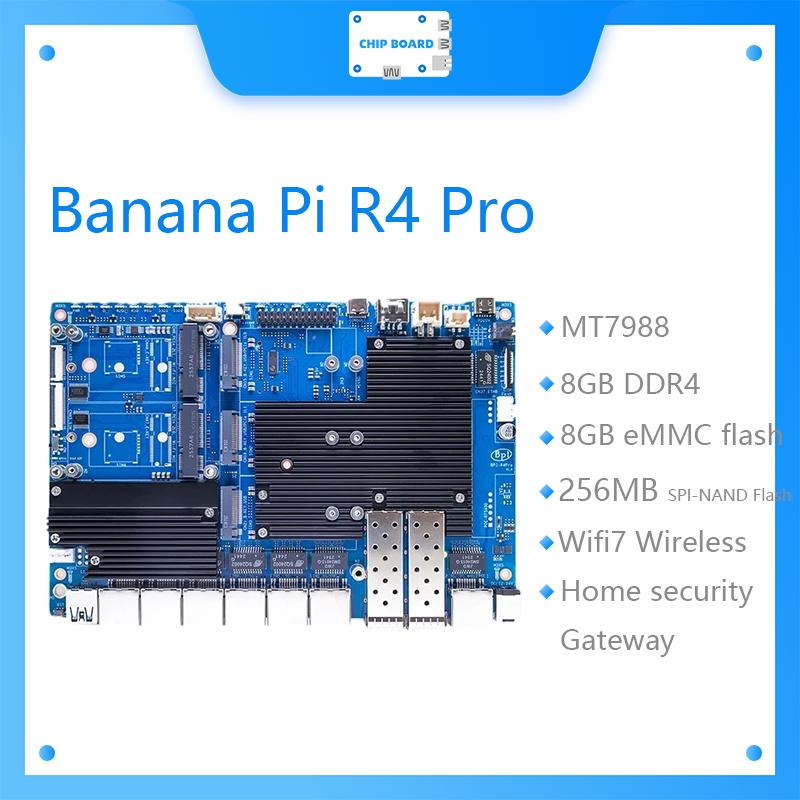 Bananapi Bpi R4 Wifi 7 - A placa Banana Pi BPI-R4 Pro