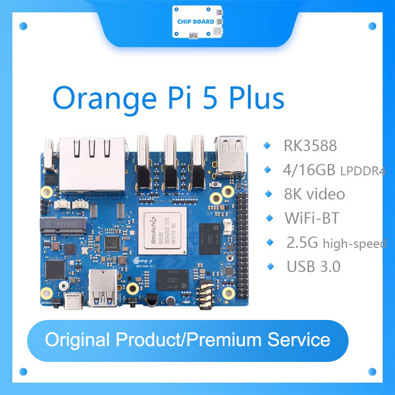 Radxa Rock 5B 16Gb - Laranja Pi 5 Plus Computador de