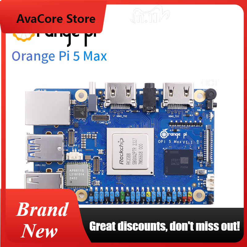 Orange Pi 5 Max Rk3588 - AvaCoreOrangePi 5 Max 16GB com Fonte