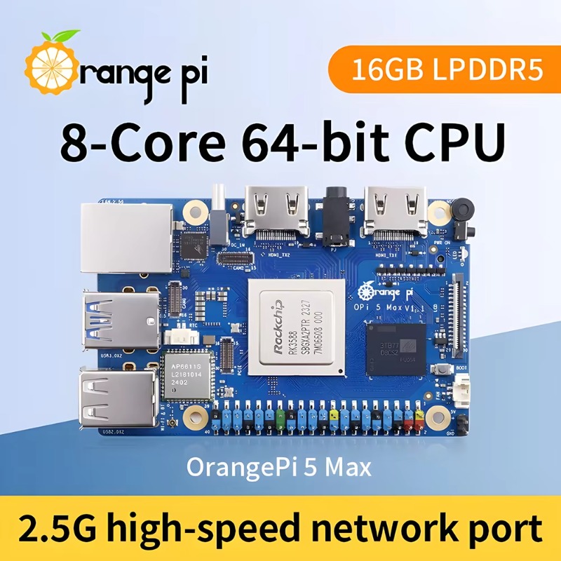 【Oferta Imperdível】Placa de De - Orange Pi 5 Max Rk3588 avaliação e preço