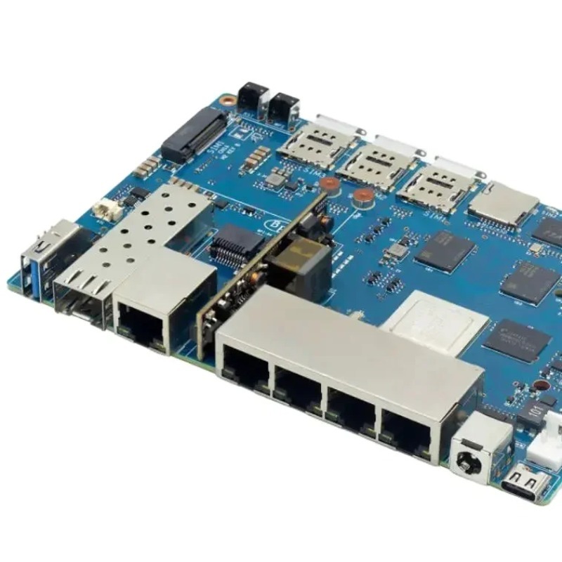 Placa de roteador Wifi 7 com d - Bananapi Bpi R4 Wifi 7 avaliação e preço