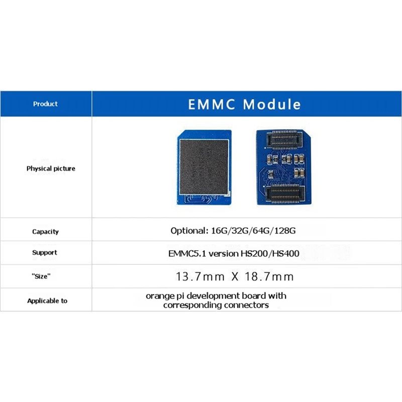 Módulo EMMC B04B-32GB para Ora - Orange Pi 5 Plus 32Gb avaliação e preço